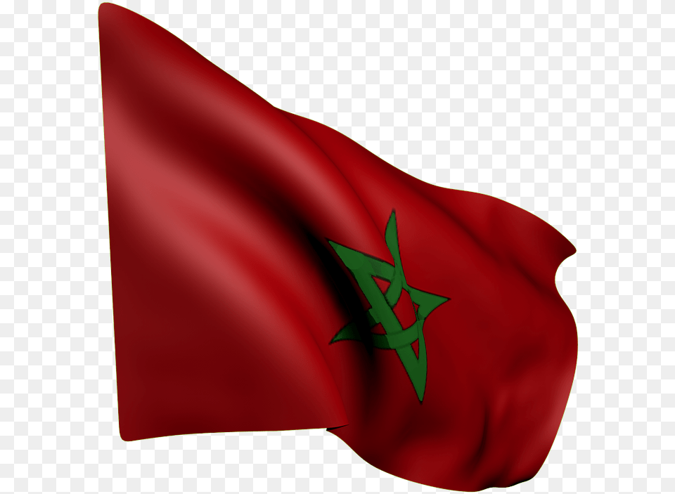 Flag Morocco Wave Red Green Star Flag Drapeau Maroc, Formal Wear, Silk Free Png Download