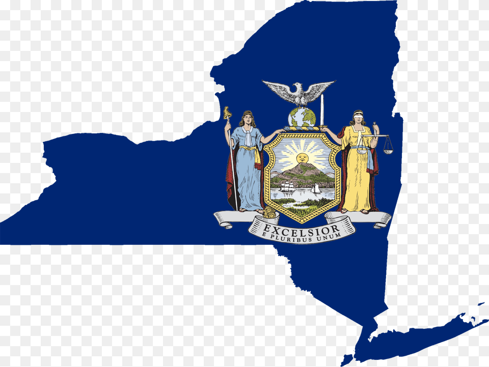 Flag New York State Seal, Logo, Adult, Female, Person Png