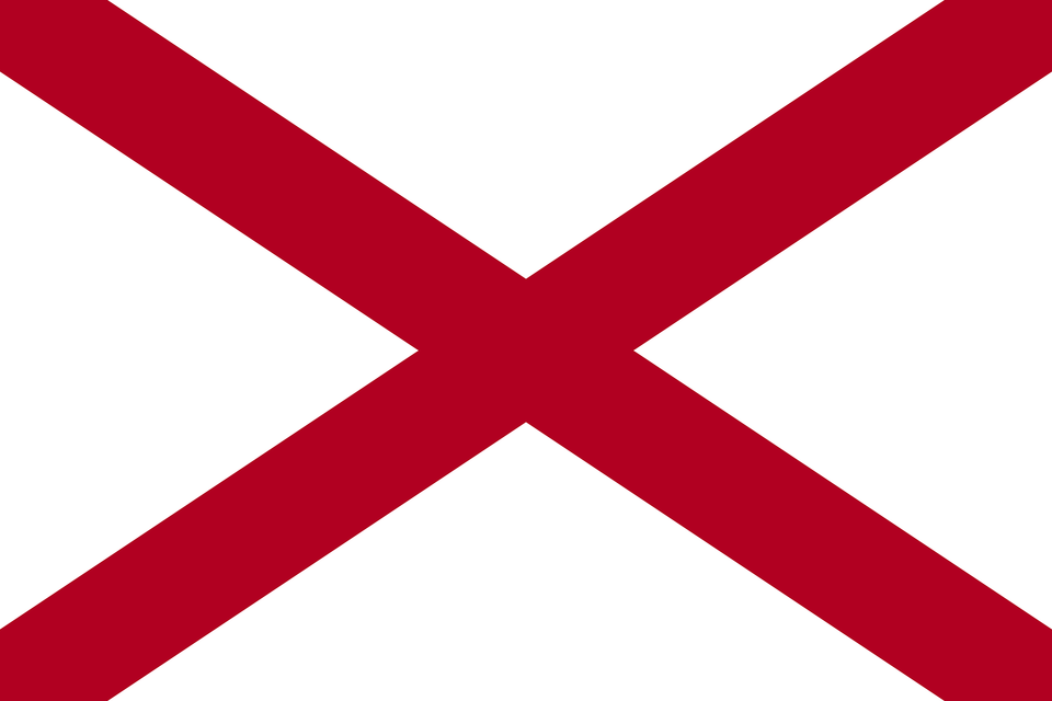 Flag Of Alabama Clipart, Symbol, Maroon Png Image