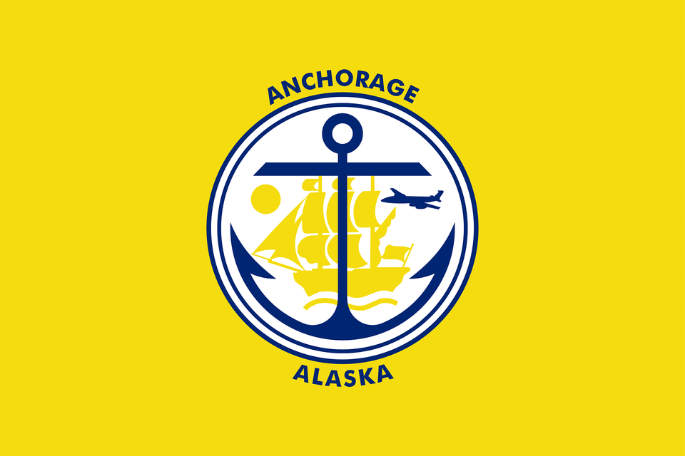 Flag Of Anchorage Alaska Clipart, Electronics, Hardware, Hook, Anchor Free Png Download