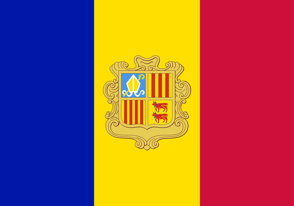 Flag Of Andorra Clipart, Logo Free Png