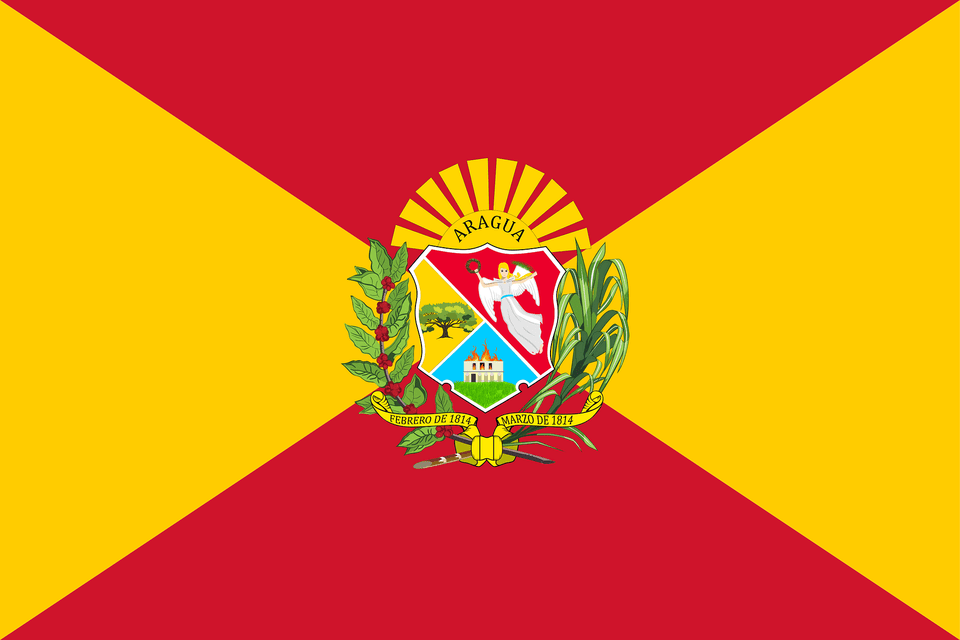 Flag Of Aragua State Clipart, Emblem, Symbol, Person, Logo Free Transparent Png