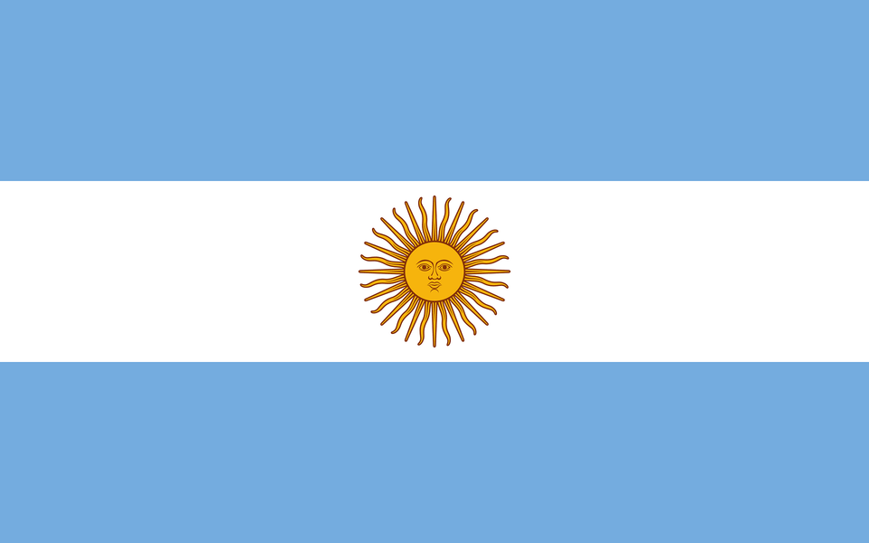 Flag Of Argentina Clipart, Flower, Plant, Face, Head Png Image