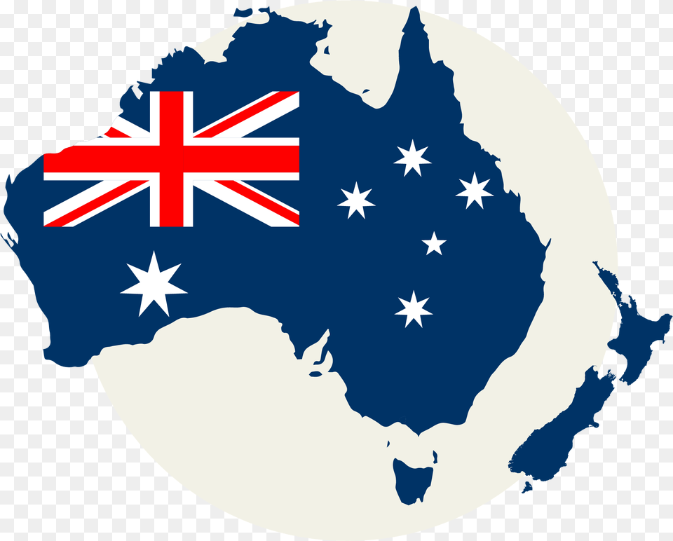 Flag Of Australia Map Australia Flag Map, Astronomy, Outer Space, Planet Png