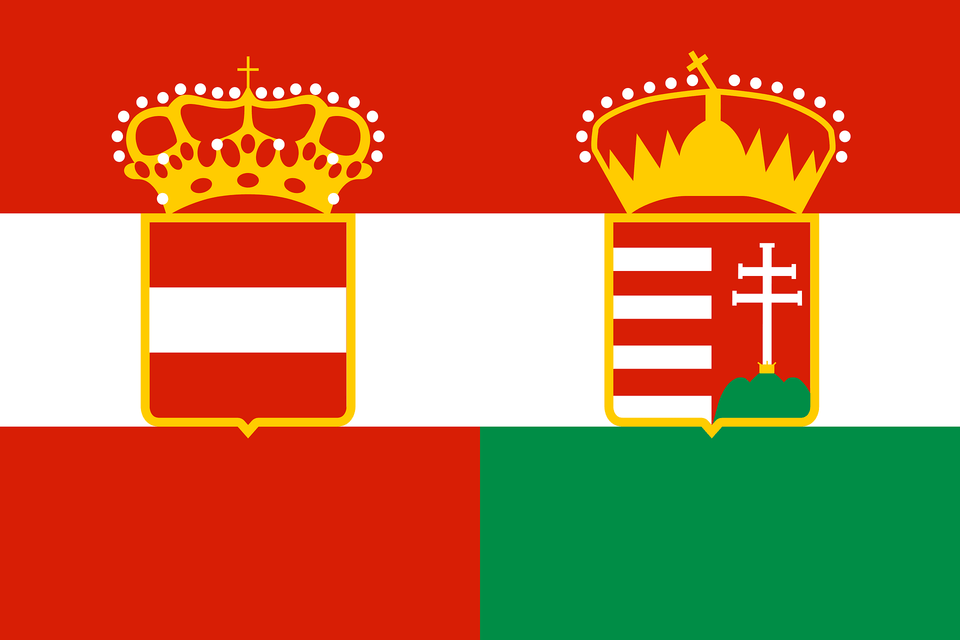 Flag Of Austria Hungary 1869 1918 Clipart, Logo, Emblem, Symbol Png