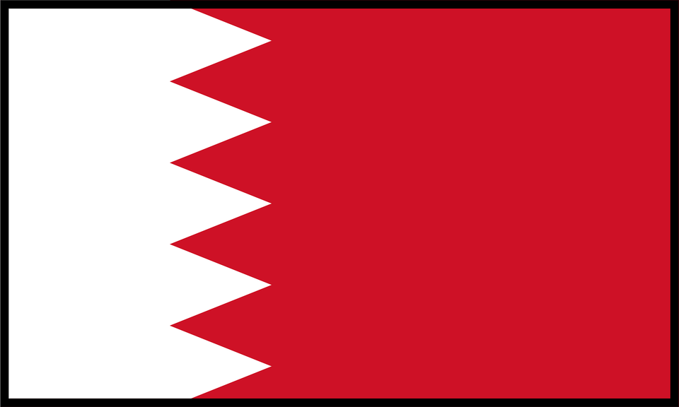 Flag Of Bahrain Bordered Clipart, Paper, Home Decor Free Png