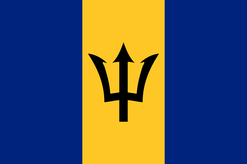 Flag Of Barbados 2008 Summer Olympics Clipart, Weapon, Trident Free Png