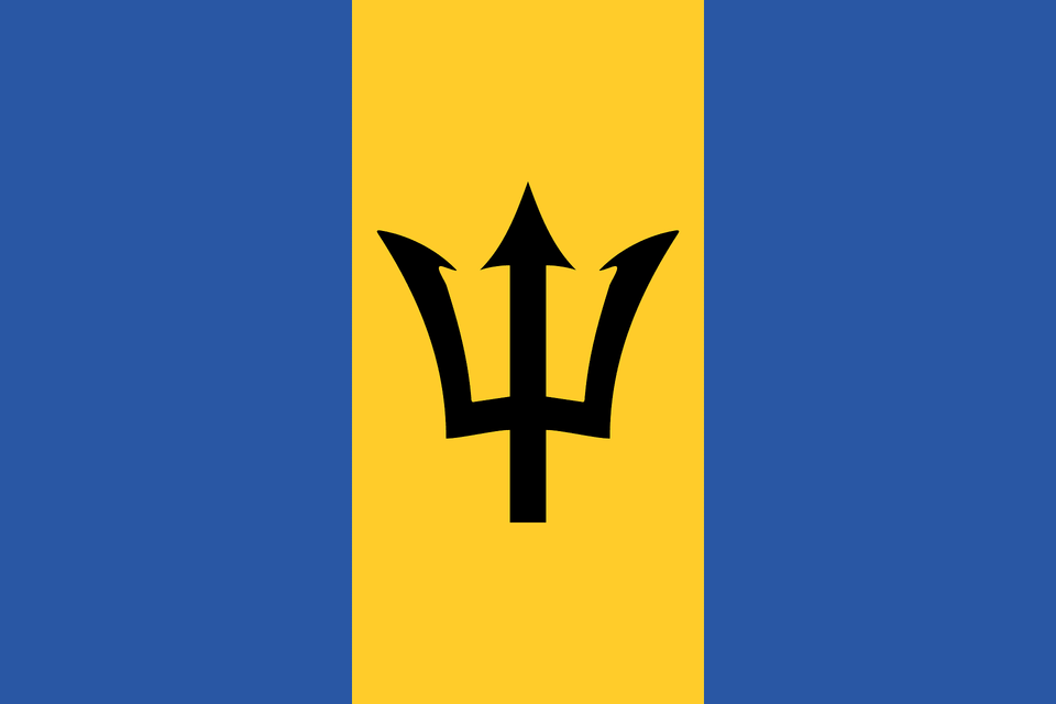 Flag Of Barbados 2016 Summer Olympics Clipart, Weapon, Trident Free Png Download