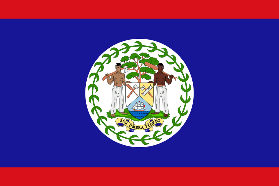 Flag Of Belize 3 2 Clipart, Logo, Person, Emblem, Symbol Free Png