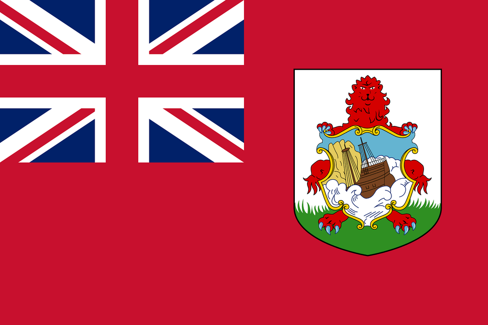 Flag Of Bermuda 3 2 Clipart, Emblem, Symbol Free Png