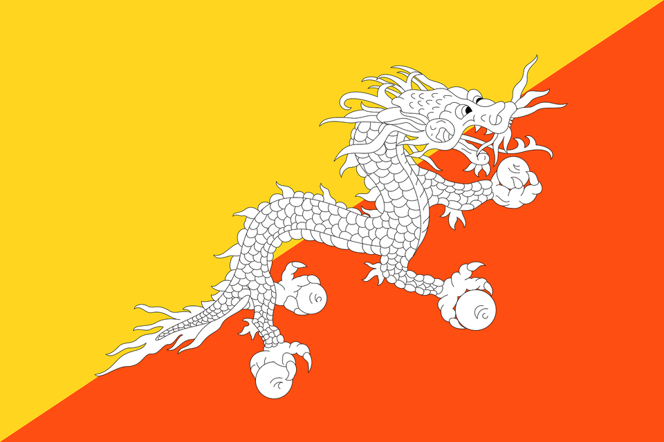 Flag Of Bhutan Clipart, Dragon, Animal, Kangaroo, Mammal Png