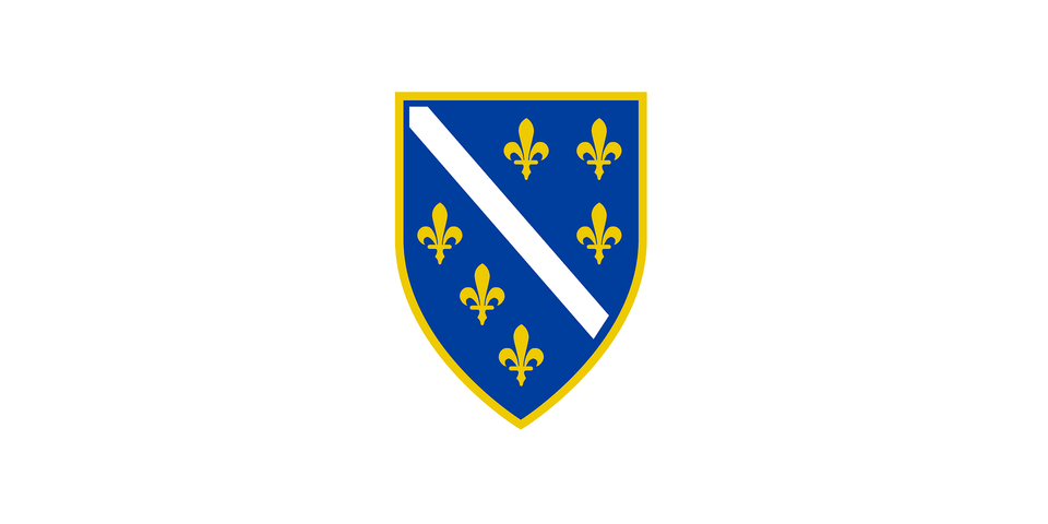 Flag Of Bosnia And Herzegovina Clipart, Armor, Shield Png Image
