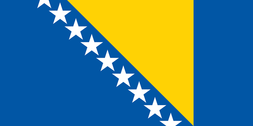 Flag Of Bosnia And Herzegovina 2010 Winter Olympics Clipart, Star Symbol, Symbol, Nature, Outdoors Free Transparent Png