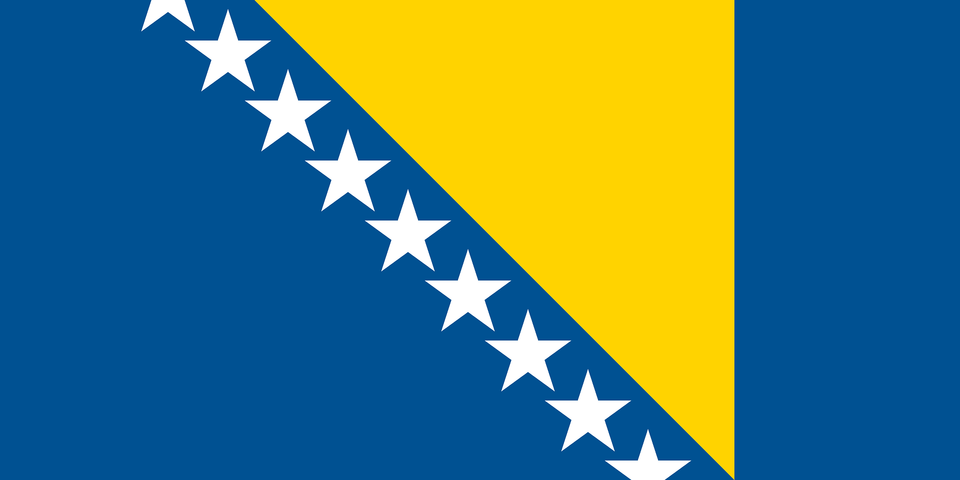 Flag Of Bosnia And Herzegovina 2012 Summer Olympics Clipart, Star Symbol, Symbol, Nature, Outdoors Free Png Download