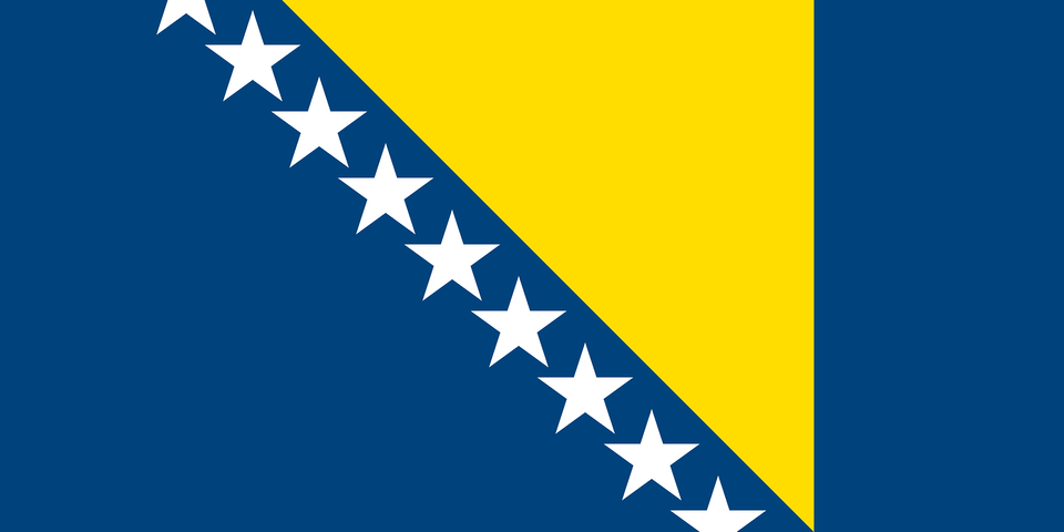 Flag Of Bosnia And Herzegovina 2014 Winter Olympics Clipart, Star Symbol, Symbol, Nature, Night Png Image