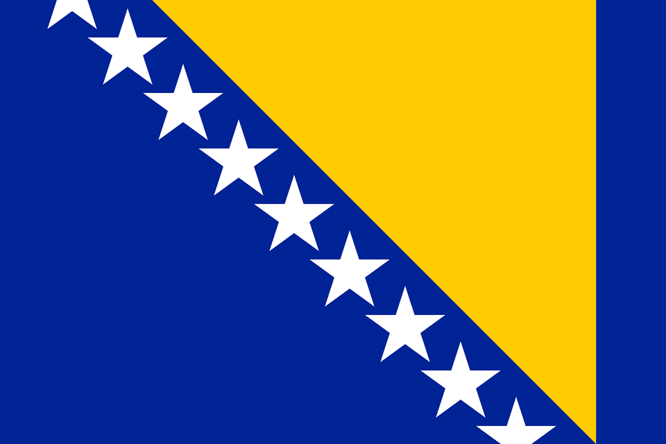 Flag Of Bosnia And Herzegovina Clipart, Star Symbol, Symbol Free Transparent Png