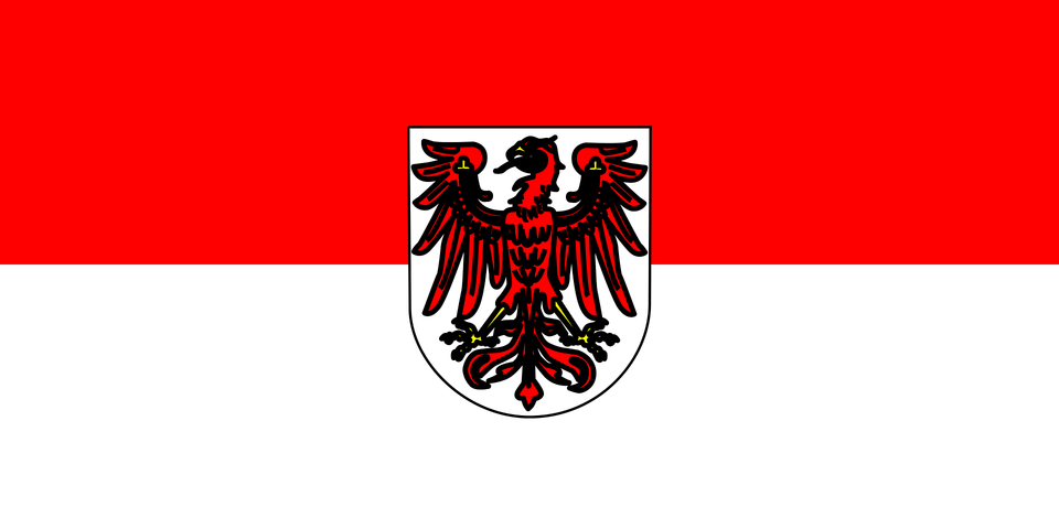 Flag Of Brandenburg Clipart, Animal, Bird, Chicken, Fowl Png Image