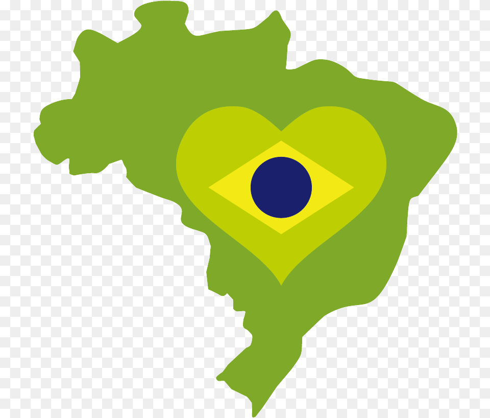 Flag Of Brazil World Map Paranaiba On A Map Of South America, Green, Baby, Person, Heart Png