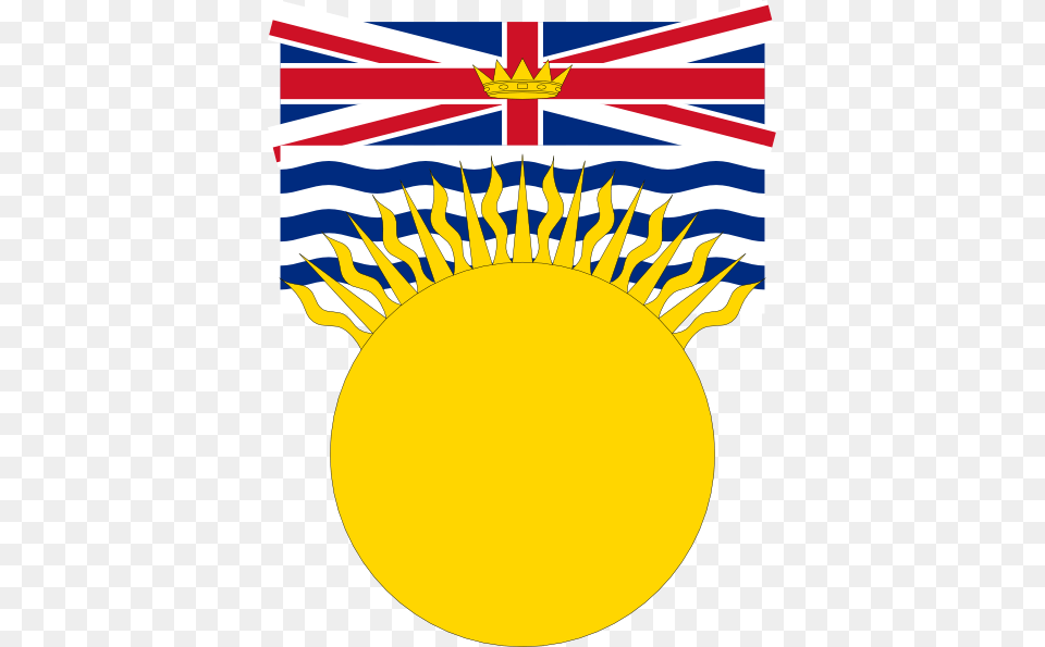 Flag Of British Columbia Canada Clip Art, Gold, Gold Medal, Trophy Free Transparent Png