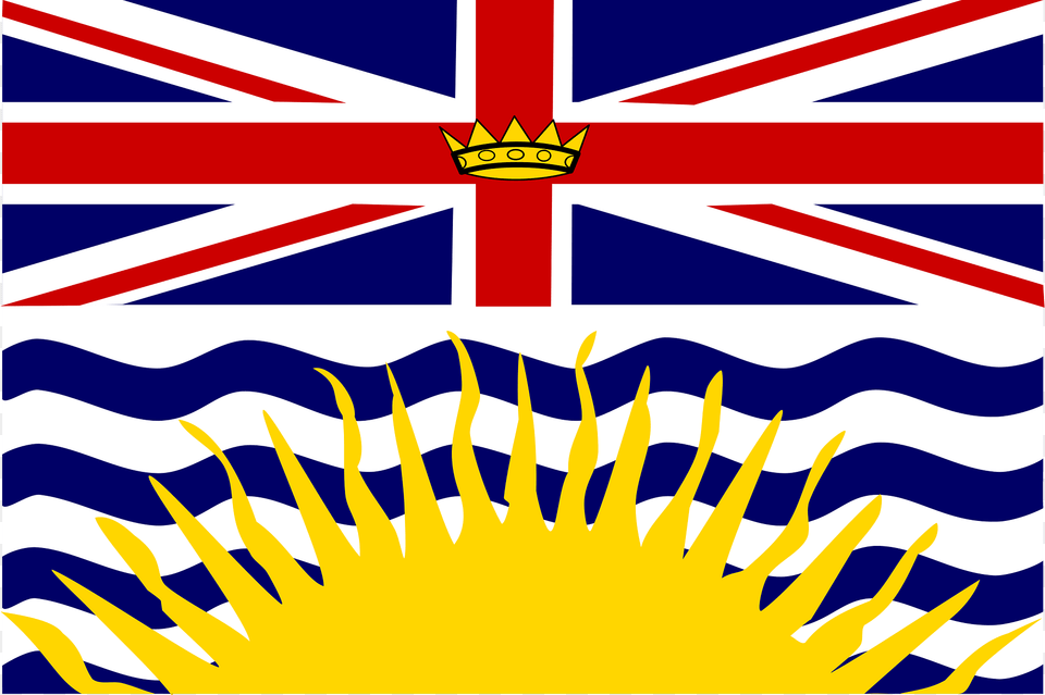 Flag Of British Columbia Canada Clipart Png