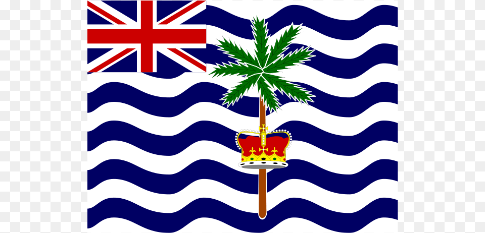 Flag Of British Indian Ocean Territory Logo Transparent Flag, Palm Tree, Plant, Tree, Animal Png