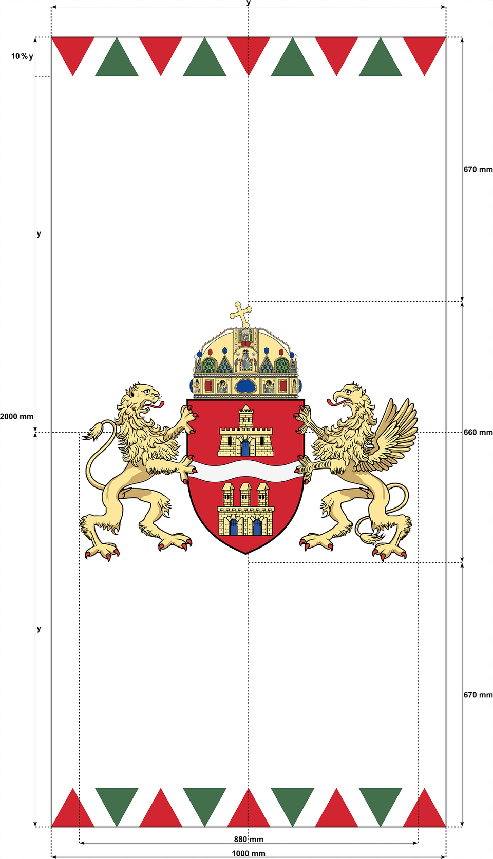 Flag Of Budapest Vertical Construction Sheet Clipart, Animal, Dinosaur, Reptile Png Image