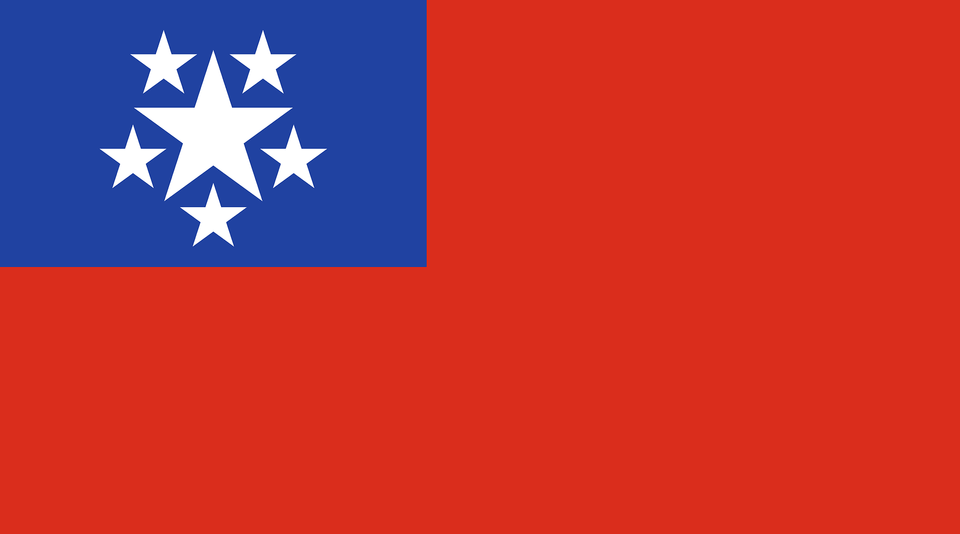 Flag Of Burma Clipart, Star Symbol, Symbol Free Png Download