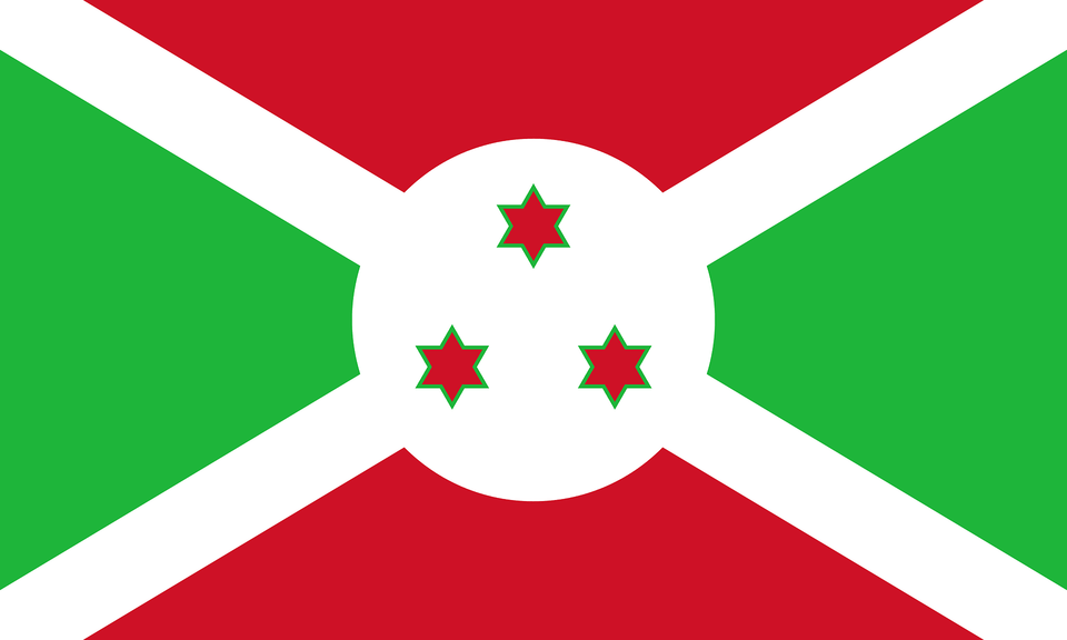 Flag Of Burundi Clipart, Symbol, Star Symbol, First Aid Free Png Download