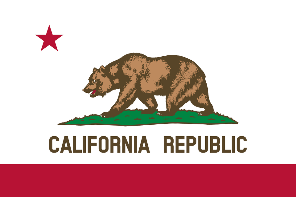 Flag Of California Clipart, Animal, Bear, Mammal, Wildlife Free Png Download