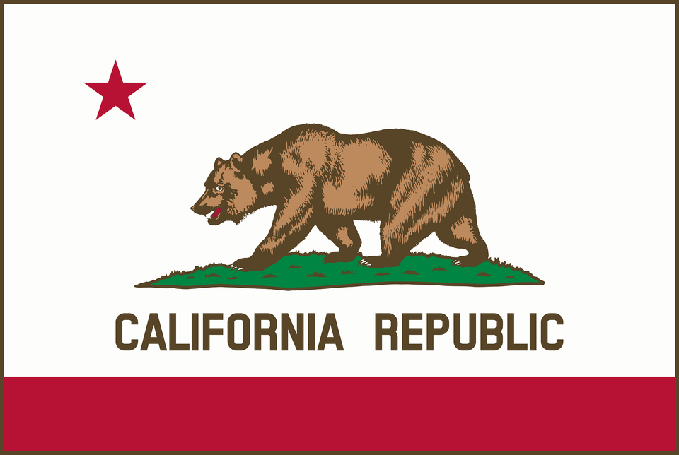 Flag Of California Clipart, Animal, Bear, Mammal, Wildlife Png Image