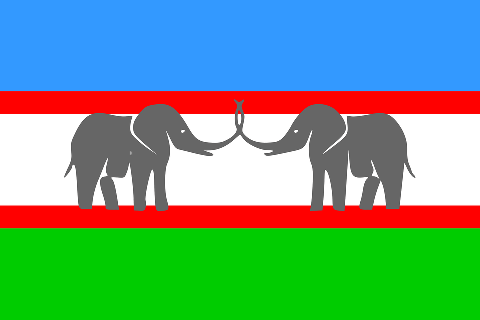 Flag Of Canu Clipart, Animal, Elephant, Mammal, Wildlife Png