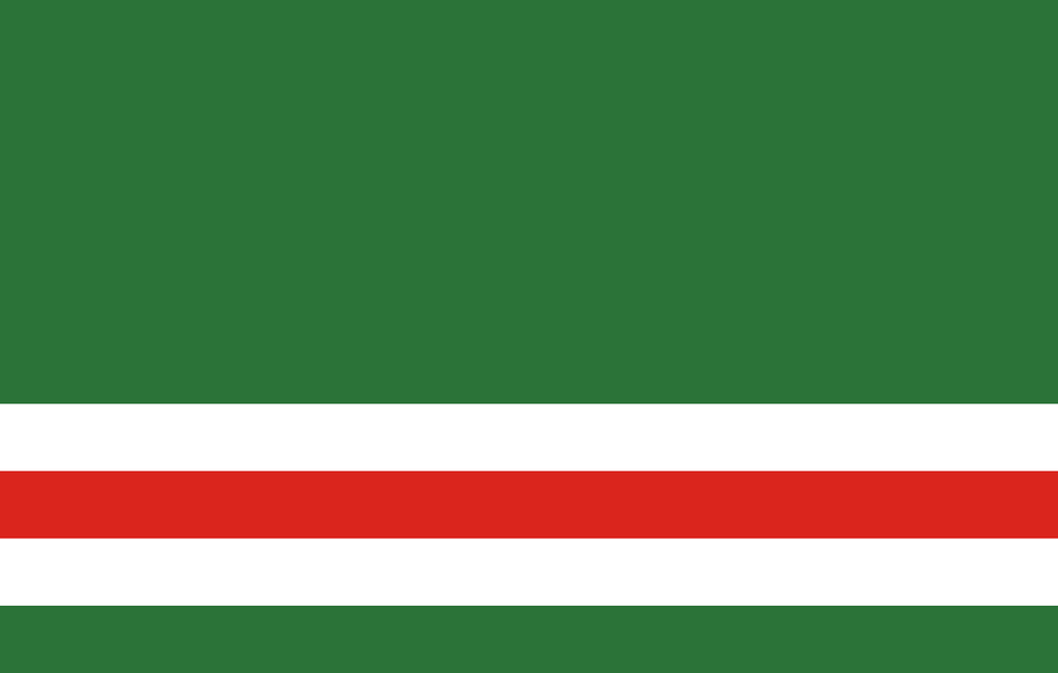 Flag Of Chechen Republic Of Ichkeria Clipart, Green Free Png Download