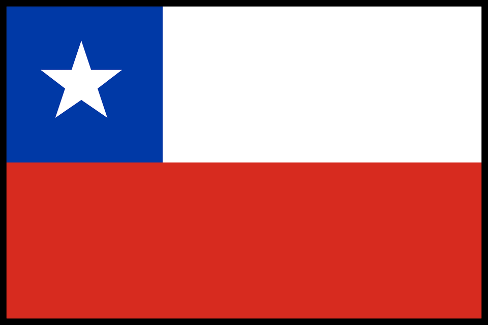 Flag Of Chile Bordered Clipart Free Transparent Png