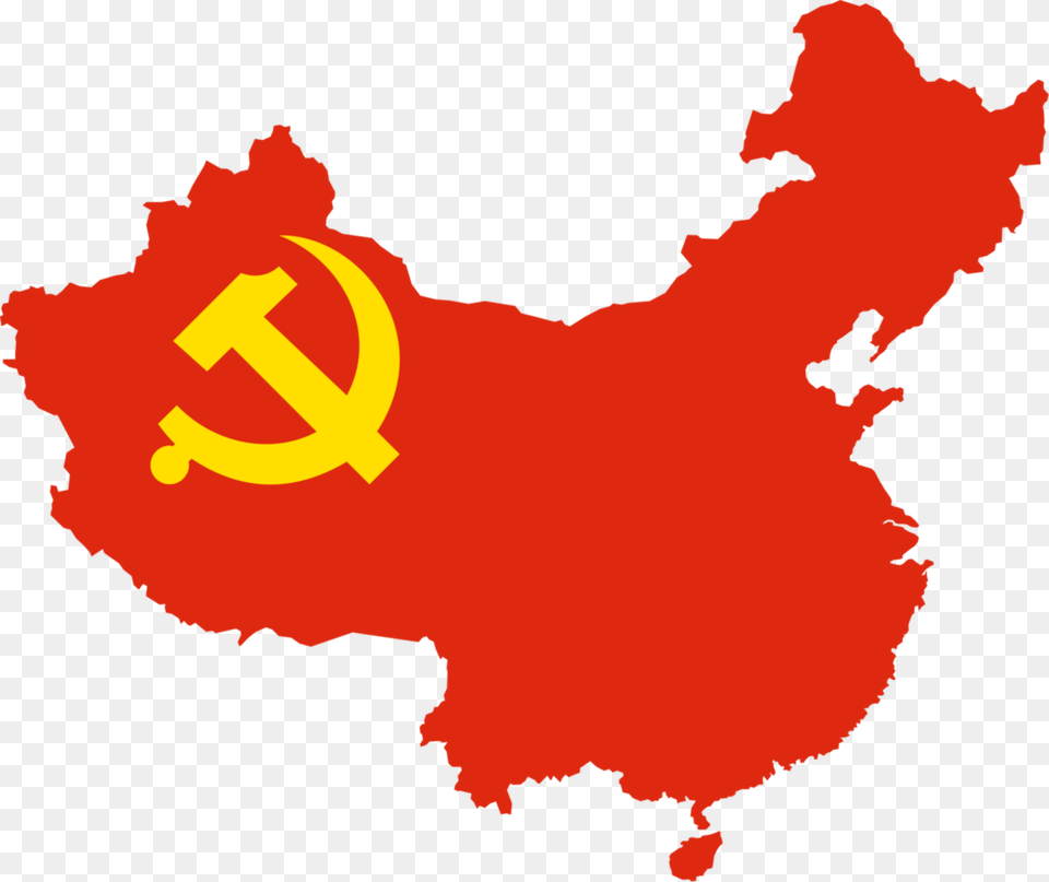 Flag Of China Map China Map Flag Transparent, Logo, Person Free Png Download