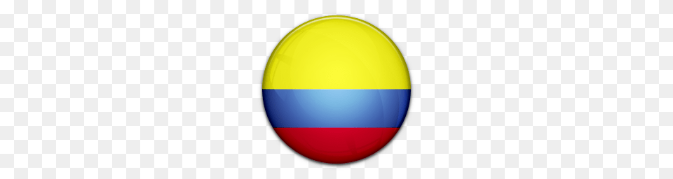 Flag Of Colombia Icon, Sphere, Clothing, Hardhat, Helmet Free Png