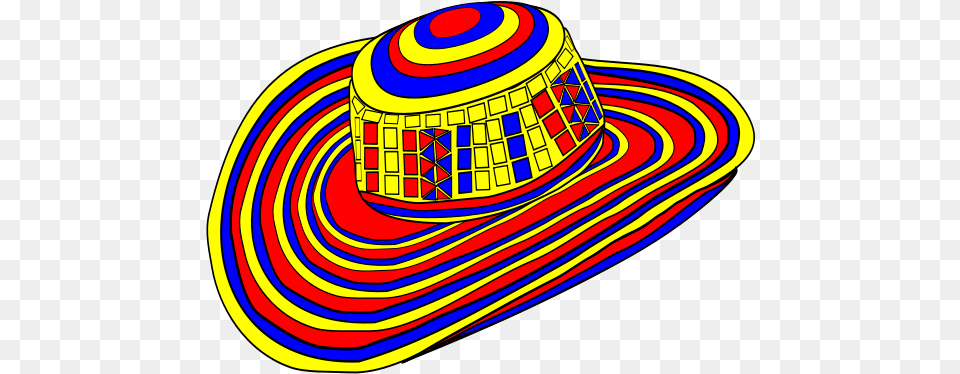 Flag Of Colombia Sombrero Vueltiao Colombian Cuisine Colombia Clip Art, Clothing, Hat, Sun Hat, Disk Free Png