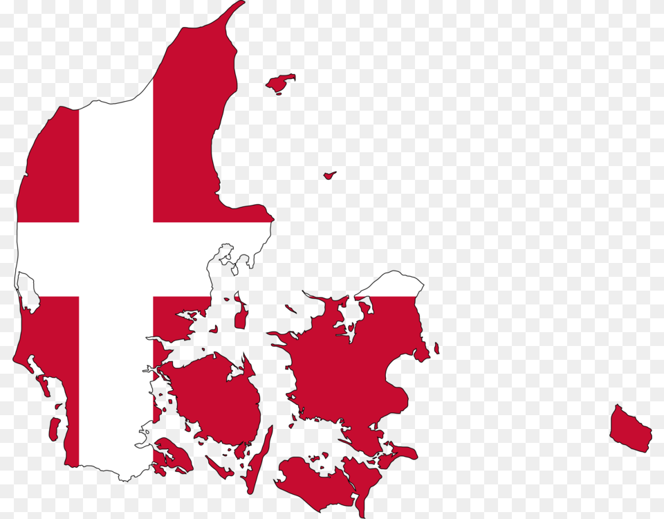 Flag Of Denmark Vector Map National Flag, Logo, Person, Cross, Symbol Png Image