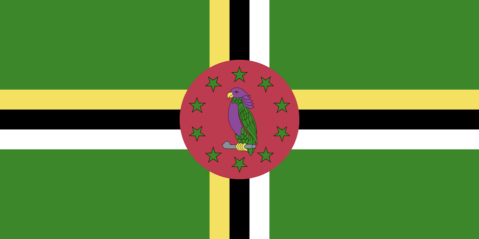 Flag Of Dominica 2008 Summer Olympics Clipart, Animal, Bird, Pattern Free Png