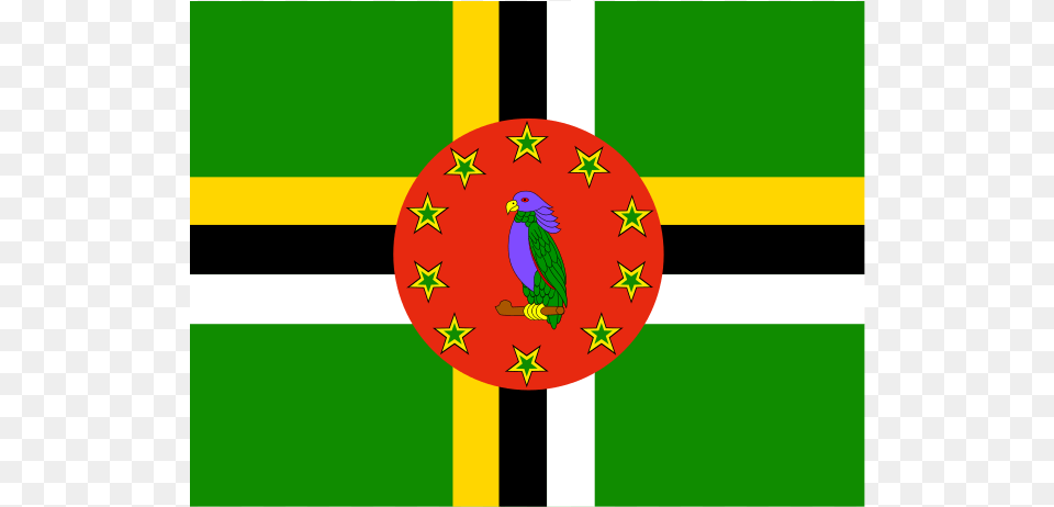 Flag Of Dominica Logo Transparent Dominica Flag, Animal, Bird Free Png Download