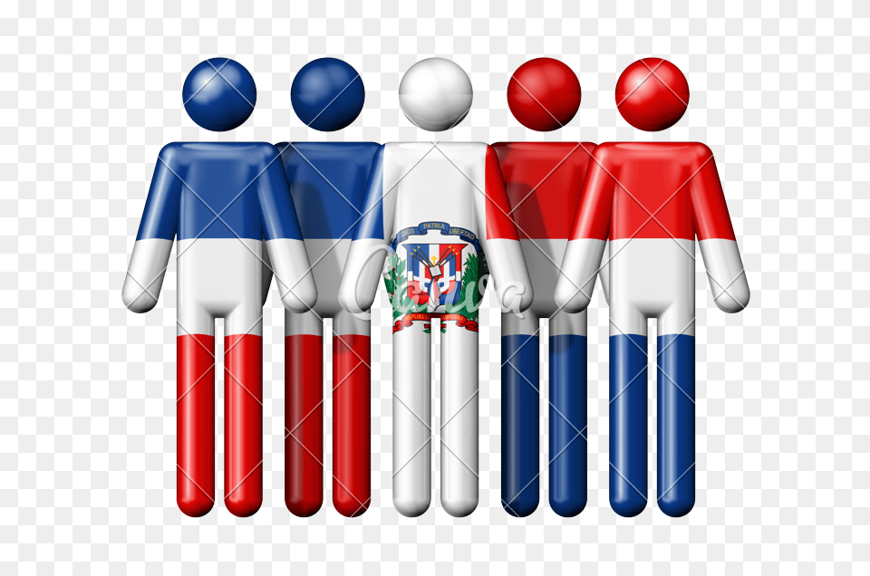 Flag Of Dominican Republic On Stick Figure, People, Person, Dynamite, Weapon Free Transparent Png