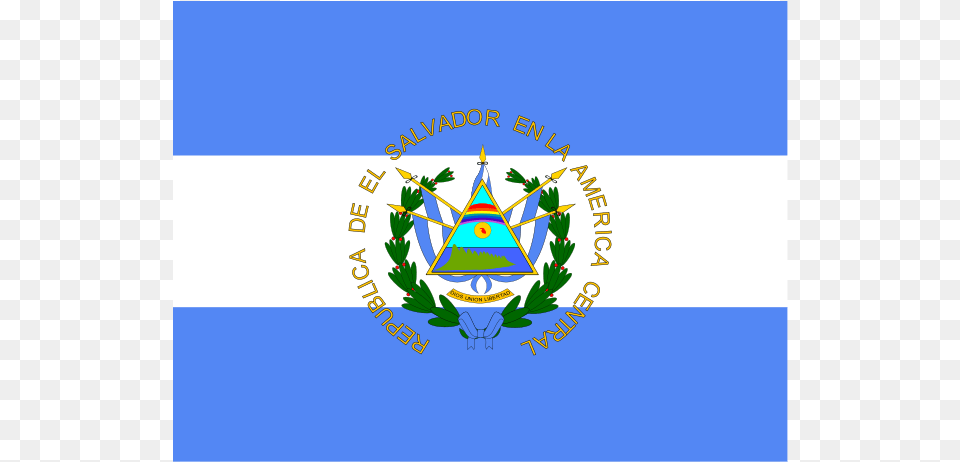 Flag Of El Salvador Logo Salvador Flag, Emblem, Symbol Png