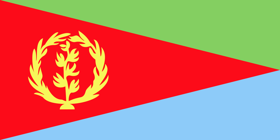 Flag Of Eritrea 2000 Summer Olympics Clipart, Emblem, Symbol, Flower, Plant Free Png