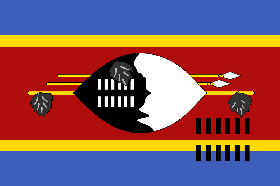 Flag Of Eswatini Clipart, Cutlery, Fork, Art, Painting Png