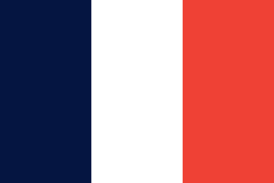 Flag Of France Pantone Clipart Free Png Download