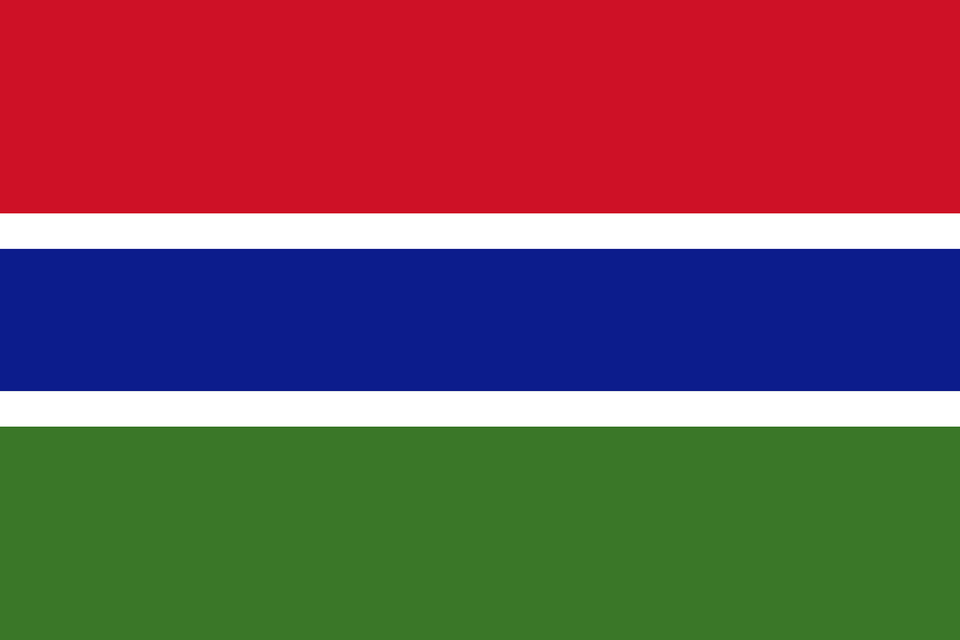 Flag Of Gambia Clipart Free Transparent Png
