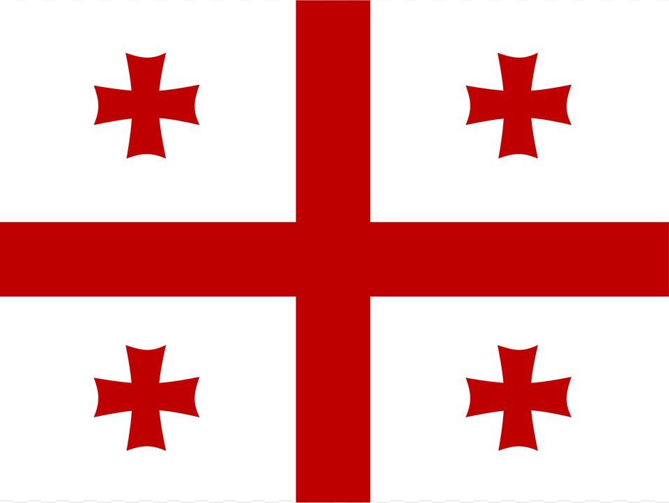Flag Of Georgia Clipart, Symbol, First Aid, Logo Free Png