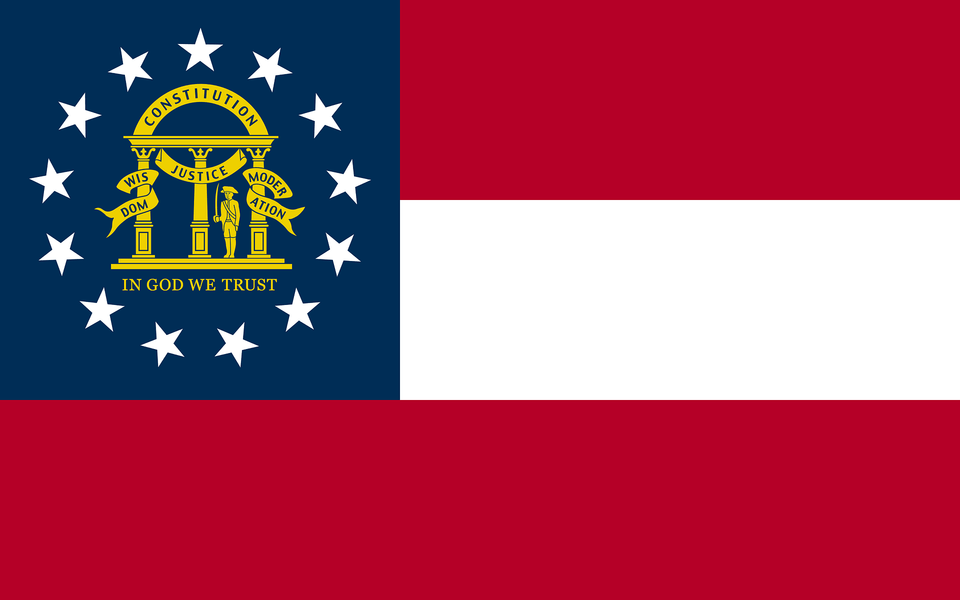 Flag Of Georgia Us State Clipart, Person Png Image