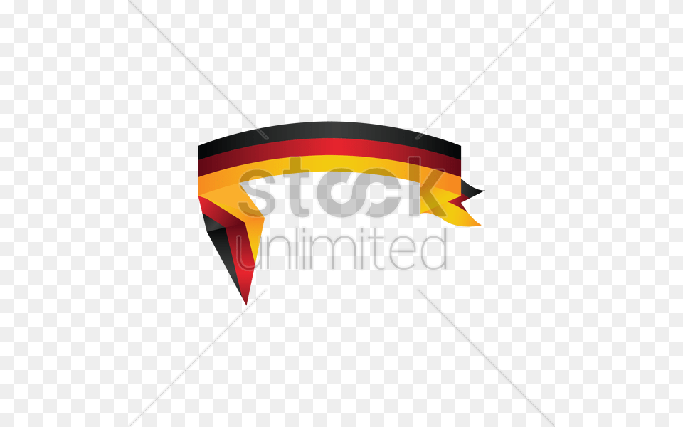 Flag Of Germany Ribbon Vector Image, Logo Png