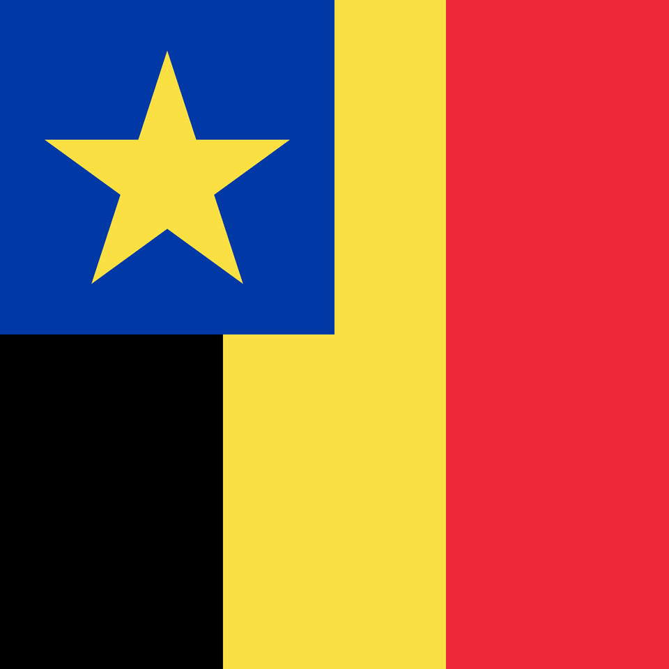 Flag Of Governor General Of Belgian Congo Clipart, Star Symbol, Symbol Free Png