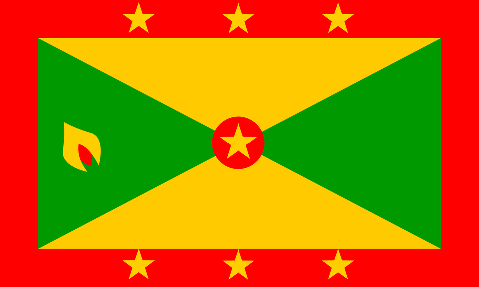 Flag Of Grenada Clipart, Star Symbol, Symbol Free Transparent Png
